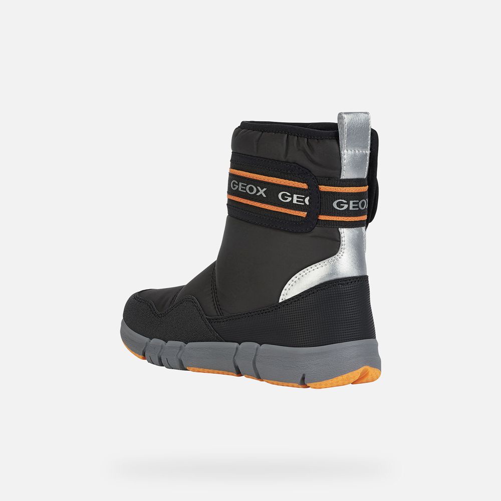 Bottes Geox Flexyper Abx - Noir/Orange - Garcon 260189-ZJK